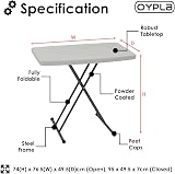 Oypla 2.5ft Folding Heavy Duty Outdoor Trestle Garden Table 76cm view 2