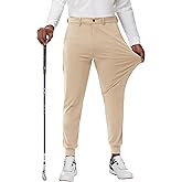 MIVEI Men's Golf Joggers Pants Belt Loops Slim Fit Stretchy Sweatpants Work Travel Dress Casual Tapered Pants Quick Dry UPF50