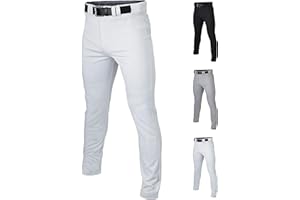 Easton Mens Rival+ Baseball Pants | Full Length Semi-Relaxed Fit | Adult Sizes | Solid | Multiple Colors