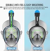 G2RISE SN01 Full Face Snorkel Mask with Detachable Camera Mount view 5