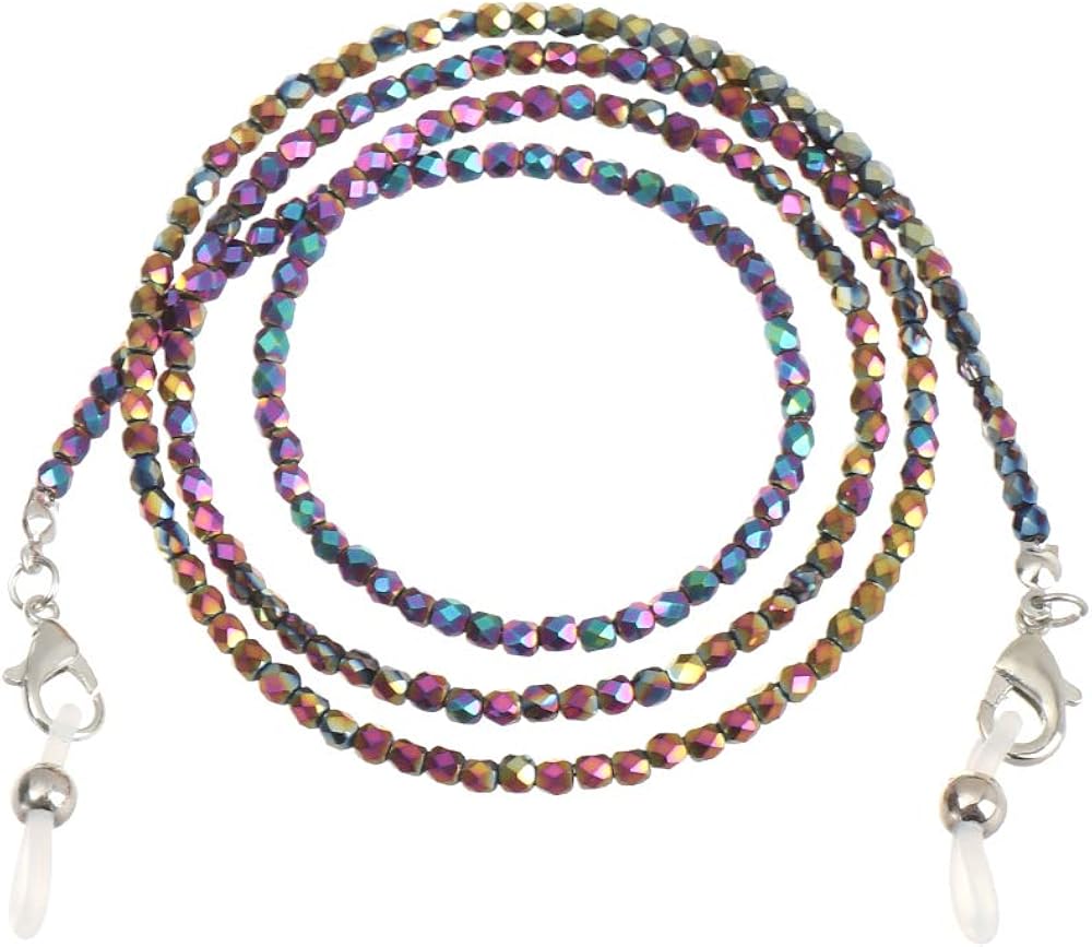 LITATA. Eyeglasses Chain. Crystal Beaded Chain Face Mask Lanyards Eyeglasses Strap Cord Holder 