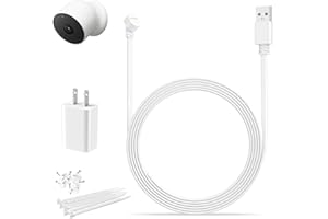 Itramax Power Cable for Google Nest Cam Outdoor or Indoor,Battery,33FT/10M Extra Long Weatherproof Google Camera Charging Cab