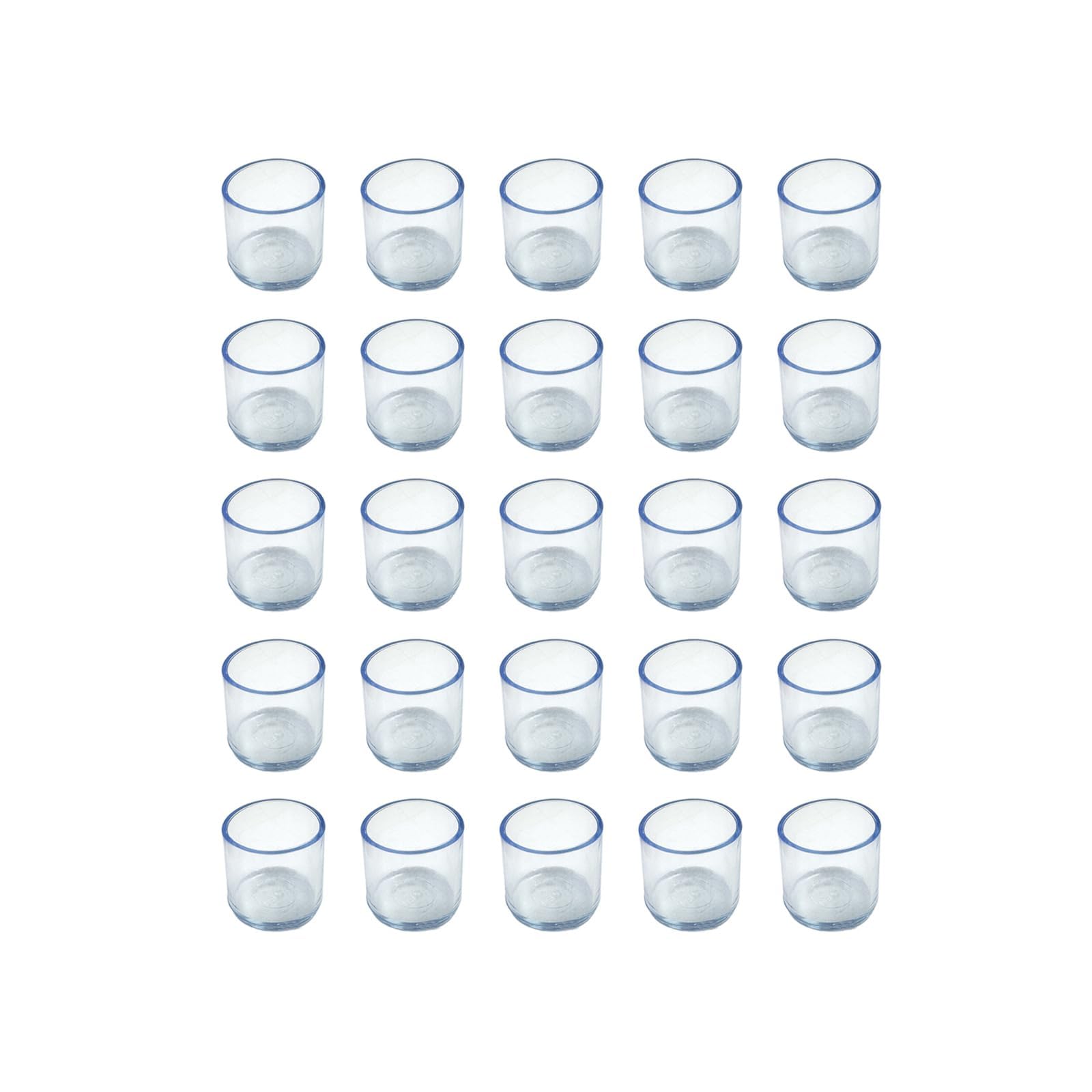 Photo 1 of 25PCS Silicone Chair Leg Floor Protectors – 0.63-Inch ID Clear Chair Leg Tips, Silicone Furniture Foot Covers for Chairs & Tables, Non-Slip Chair Leg End Caps for Floor Protection