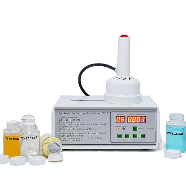 FUNSEALER INDUCTION HEAT SEALER, BOTTLE CAP SEALING MACHINE...