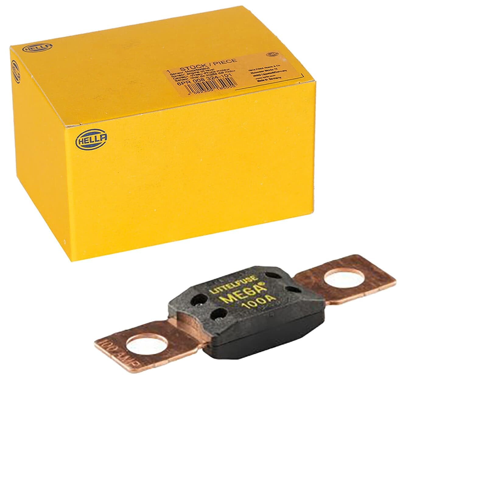 HELLA 8JS 742 902-001 Fuse - MEGA - 100A - Yellow - Quantity: 1