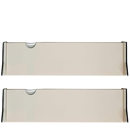 Kurtzy Drawer Dividers Pack Of 2 Adjustable Plastic Storage
