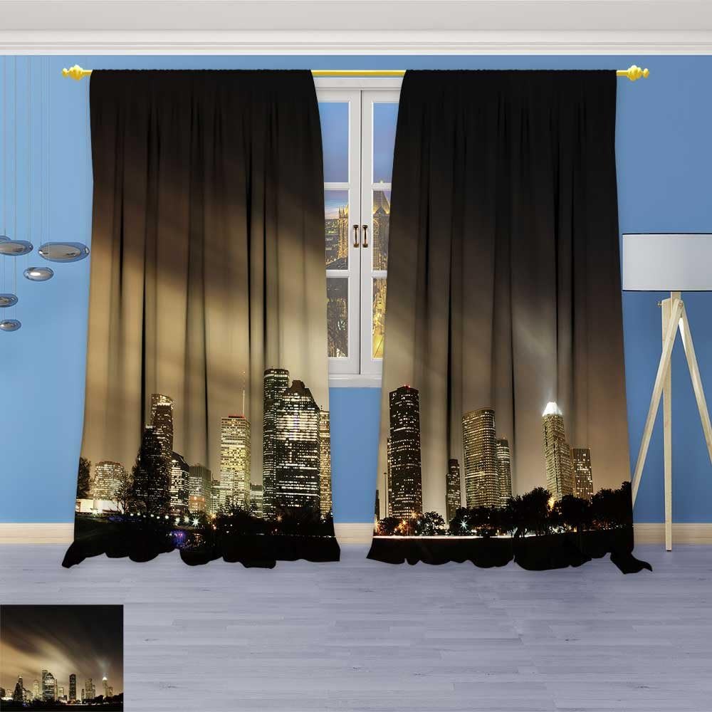 Amazon Com Socomimi Blackout Room Darkening Curtains Metropolitan