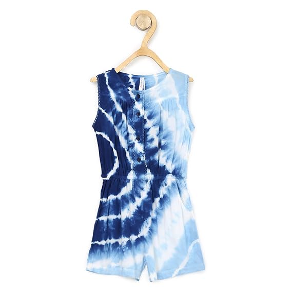girls blue playsuit