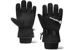 HIGHCAMP Kids Waterproof Winter Gloves 3M Thinsulate with Reflector for Boys Girls Snow Ski Riding