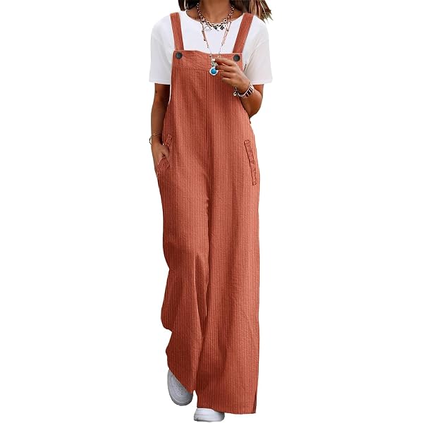 Coloody Combinaison Femme Été Sans Manches Bretelles Spaghetti - Pantalon Long Avec Poches