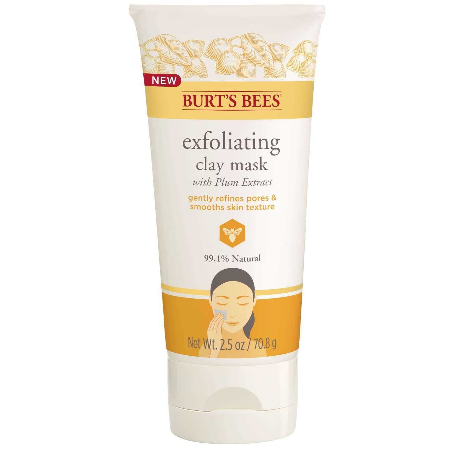 Burts Bees Exfoliating Clay Mask for Unisex 2.5 oz Mask