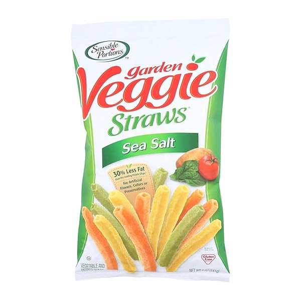 SENSIBLE PORTIONS SEA SALT VEGGIE STRAW, 5 OZ (PACK OF 12)