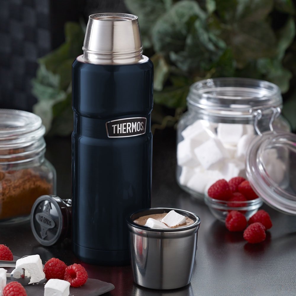 Thermos Stainless King 16 Ounce Compact Bottle, Midnight Blue 151903487044 eBay