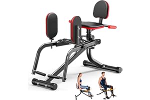 2 in 1 Hip Abductor & Adductor Machine, Compact Home Gym Equipment for Inner & Outer Thigh, Glute Workout Booty Trainer, Adju
