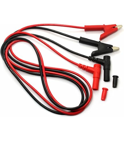 Câbles De Test Pomona Minigrabber/Banana Plug (Noir) - Lot De 5 - Pour L'électronique Et Les Mesures