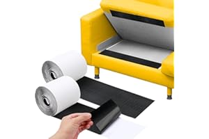 JEVONI 4.4" x 15 FT Heavy Duty Adhesive Hook and Loop Tape Strips - Reusable Fastener for Home, Office & Crafts (Black)