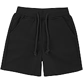 GLEAMING GRAIN Toddler Kids Shorts Cotton Comfort Soft Baby Sport Jogger Shorts Boys Girls Casual Pants for 2-7 Years
