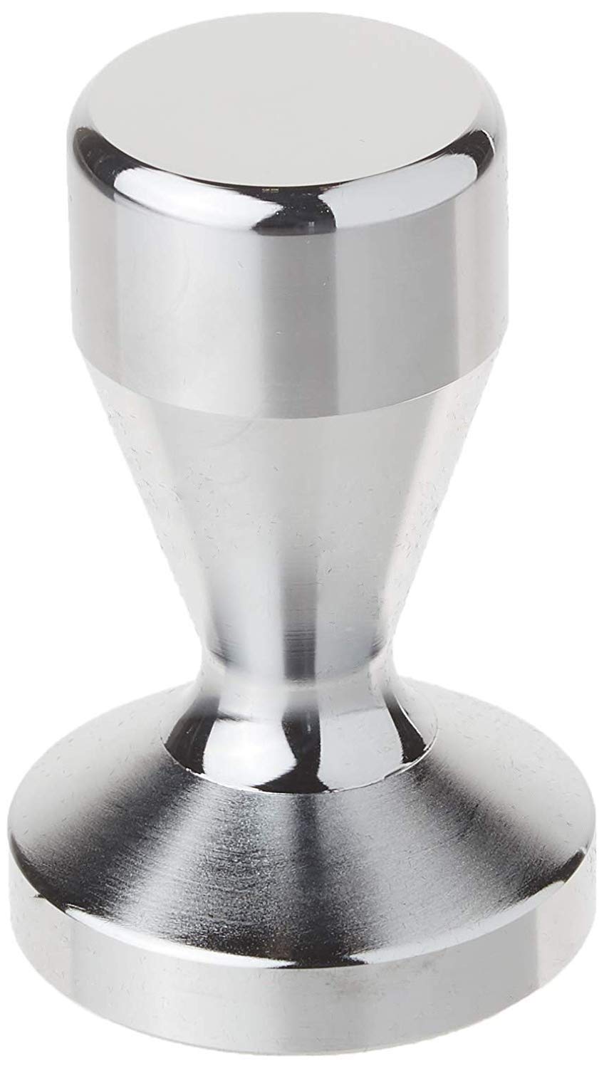 Deluxe Living Ltd - Espresso Coffee Tamper (51mm) - Chrome Plated Solid Stainless Steel Tamper for Coffee and Espresso, Tamping, Barista, Silver Colour