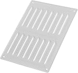 EUROPLAST 260x190mm White Metal Air Vent Grille Cover with Insect Mesh view 5