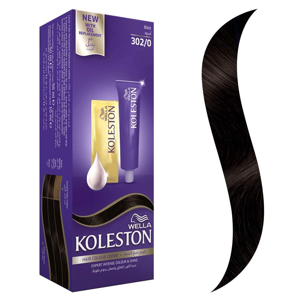 Buy Wella Koleston Hair Color Cream Black 302/0 Online at Low Prices in