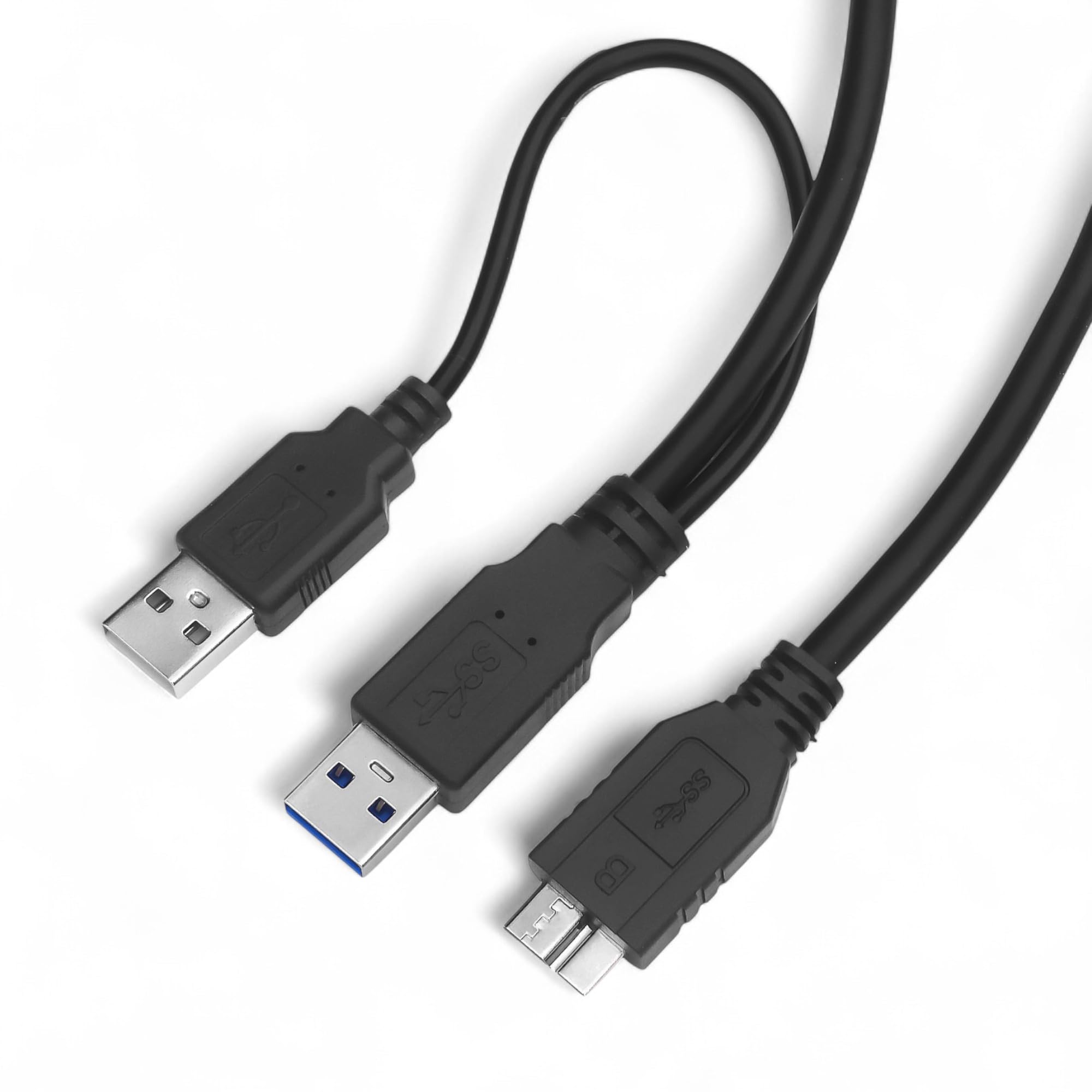 AKORD USB 3.0 Type A Male to Type B Micro USB Y Cable