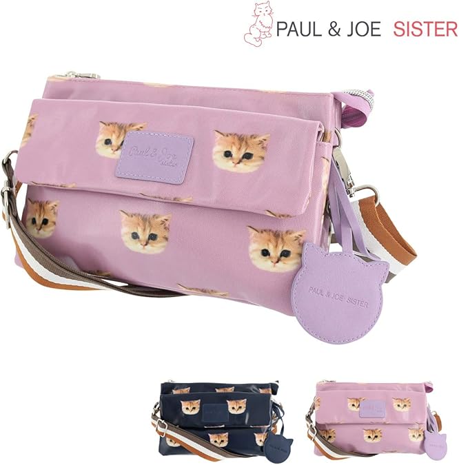 ポール ジョー シスター トラベルポーチ ヌネット総柄 レディース ネイビー Paul Joe Sister ポール ジョーシスター ショルダーバッグ Amazon