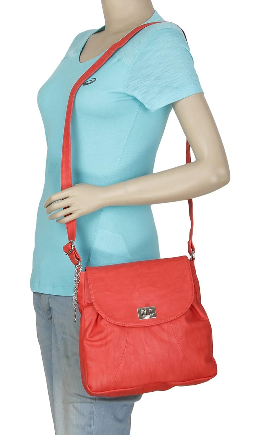 butterflies women sling bag (red) (bns 0614rd)