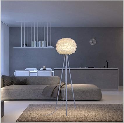 Pnygjldd Modern Feather Floor Lamp Girl Room Decoration Lamp