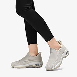 STQ Womens Slip On Sneakers Arch Support Tennis
