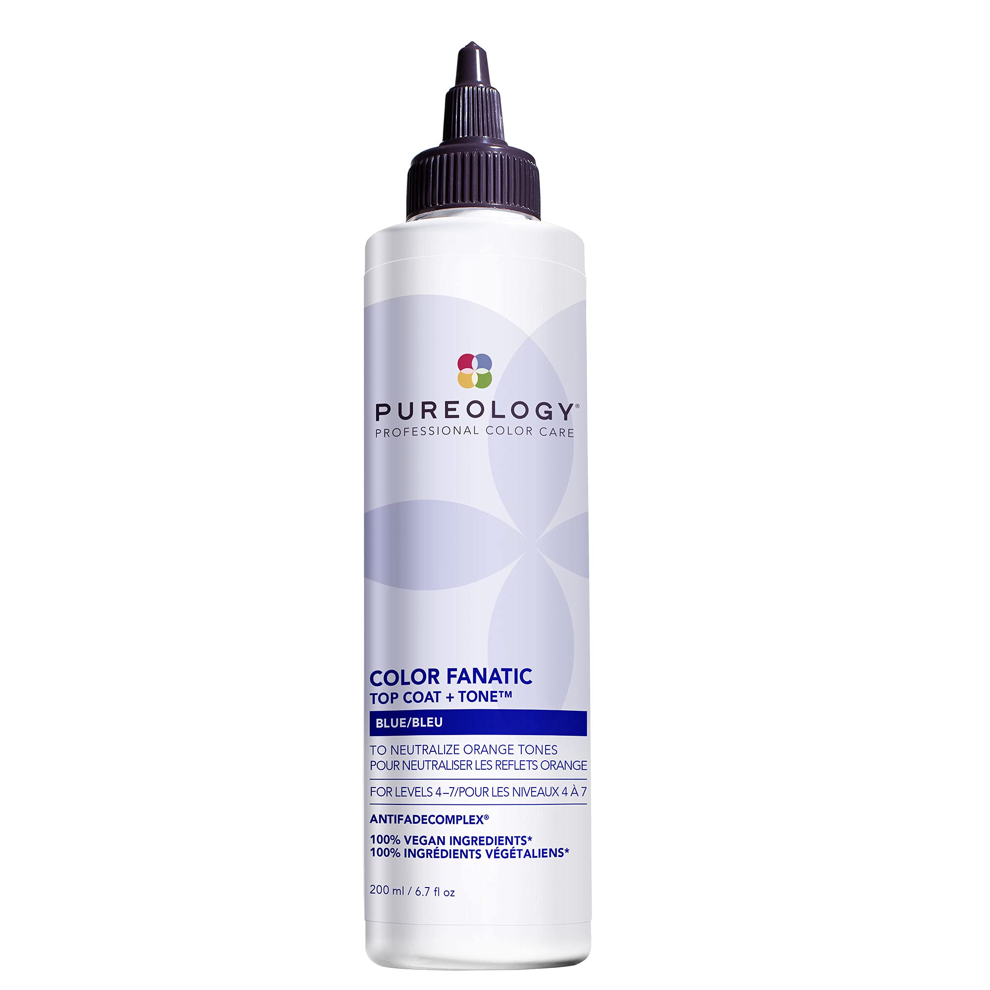 Pureology Color Fanatic Blue Color Glaze Toner for Brown Hair, Vegan Formulas, Sulphate Free for a Gentle Cleanse, 200 ml
