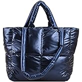 Puffy Tote Bag Padded Puffy Tote Lattice Handbags for Women Large Puffer Tote Bag Shoulder Bag Puffer Luxury Bags