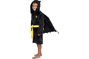 INTIMO DC Comics Kids Superhero Plush Fleece Hooded Costume Robe