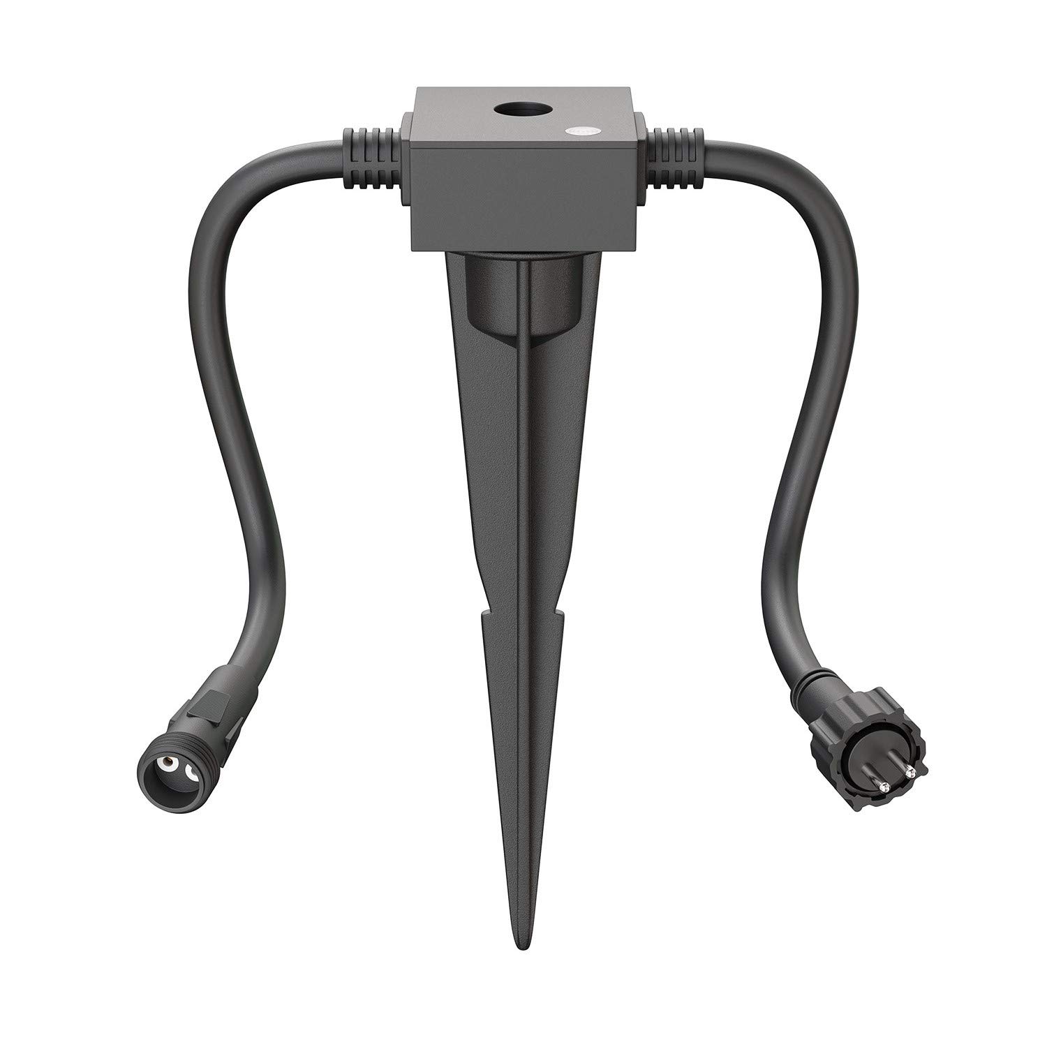 ledscom.de Twilight Sensor IP44 Plug-in System NEMO incl. Ground Spike, Brightness Sensor for Outdoors, Day/Night Switch for Garden Lighting