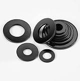 Qrity M6 x 12mm Carbon Steel Flat Round Seal Washer Spacer Gasket 20Pcs view 6