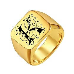 FindChic Personalized Old Europe Letter Engraved