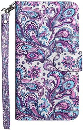Huawei P20 Pro Wallet Case, CASE4YOU Flip PU Leather Cover Book Style Cases Kickstand Credit Cards Slots Holder Full Body Protection Bumper Pink Flowers for Huawei P20 Pro 6.1" 2018
