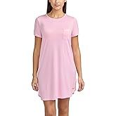 BCBGMAXAZRIA womens Short Sleeve Nightshirt