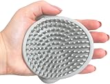 Shnuggle Baby Bath Brush Soft Silicone Bristles Grey Cradle Cap view 4