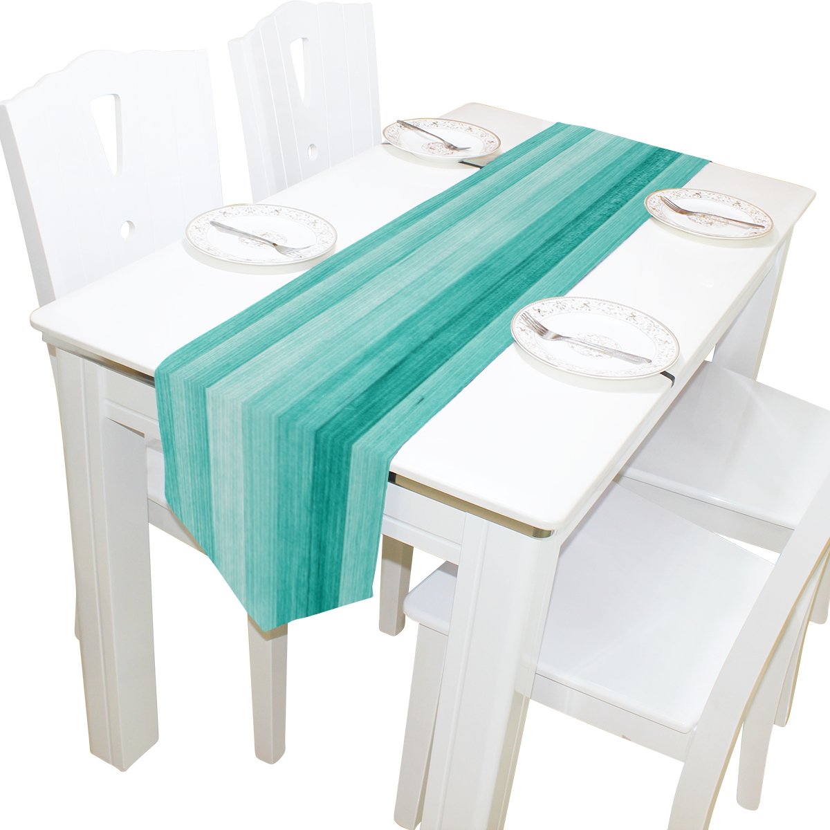 Best Coffee Table Runner Aqua Blue