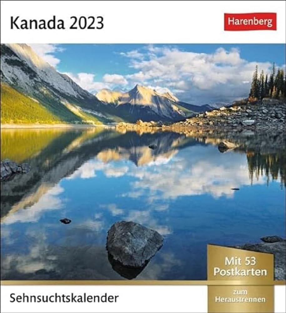 Canada Longing Calendar 2023: Weekly Calendar with 53 Postcards
