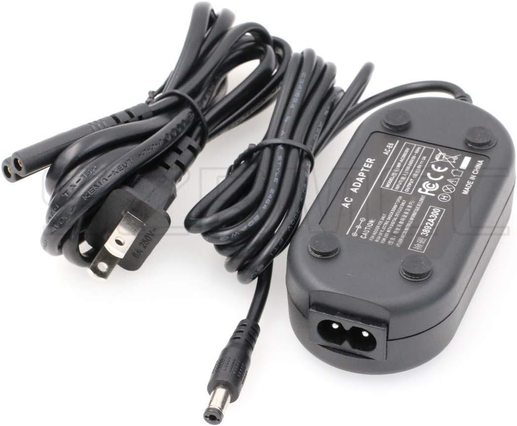 SZRMCC 8V 3A AC Power Adapter and New DR E6(LP E6) DC Coupler Dummy Battery for Canon 60D 70D 80D Camera SmallHD 501 502 Monitor - Image 5