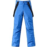 YEEFINE Men's Waterproof Snow Ski Pants Insulated Warm Winter Outdoor Snowboard Bibs with Suspenders