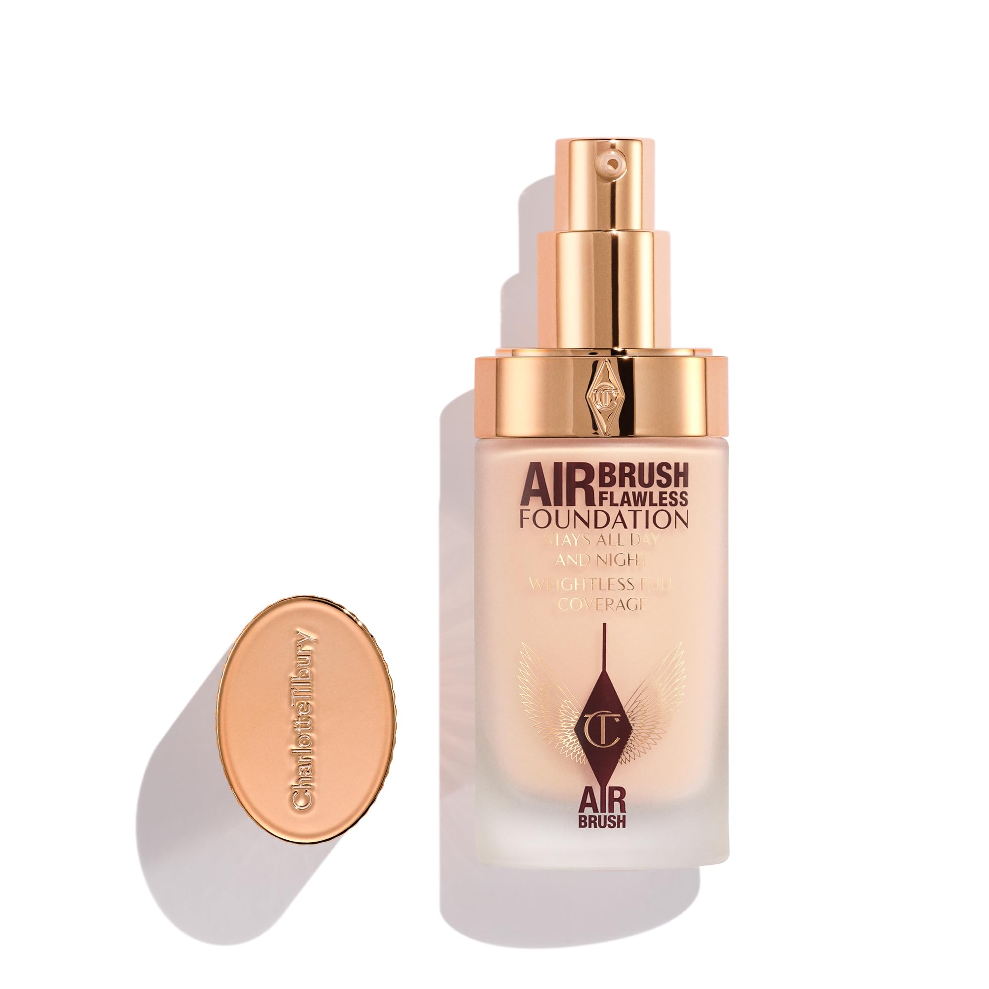 Photo 1 of Charlotte Tilbury Airbrush Flawless Matte Foundation - Full Coverage Liquid Makeup with a Natural-Matte Finish - Smoothes & Blurs Pores - Waterproof & Transfer Resistant - 3 Cool
