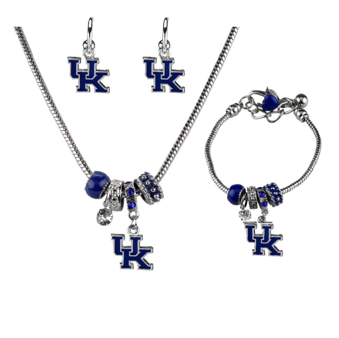 SANDOL Kentucky Wildcats MVP Jewelry Combo Bracelet Necklace Earrings