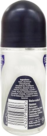 NIVEA MEN Black & White Original Anti-Perspirant Roll-On 50mL Pack of 3 view 2