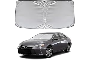 KAYZT Windshield Sun Shade for Toyota Camry 2012-2017 LE XLE Hybrid SE XSE Sedan Foldable Sunshade Front Window Custom Fit Accessories