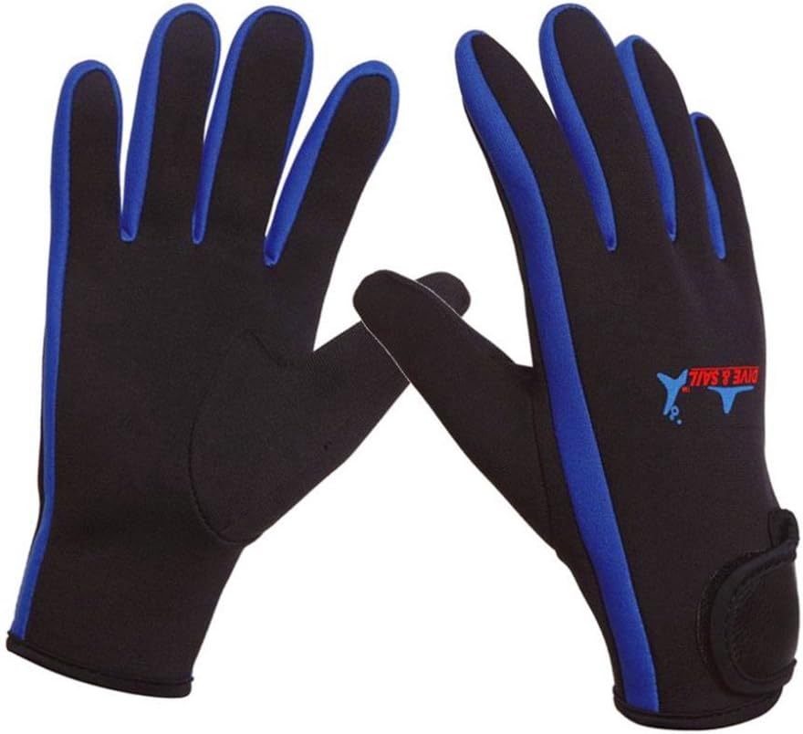 DIVE & SAIL Wetsuits 1.5 mm Premium Neoprene Gloves Scuba Diving Five Finger Glove : Sports & Outdoors