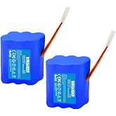 BURGARDEN 2X 7.2V 4500mAh Ni-MH Battery for Neato XV-11 XV-12 XV-14 XV-15 | XV-21 XV-25 XV Essential XV Signature Pro XV-11 Battery for Neato Robotic Vacuum Cleaners 945-0006 945-0005 205-0001 945-0024
