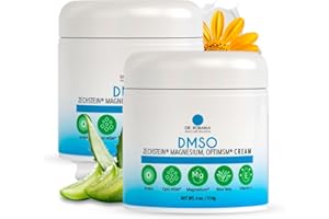 Dr. Robaina DMSO Cream – 99.9% Pure Dimethyl Sulfoxide | Formula with Zechstein Magnesium, Arnica, Aloe Vera & Vitamin E | Topical Cream for Body Wellness | Made in USA