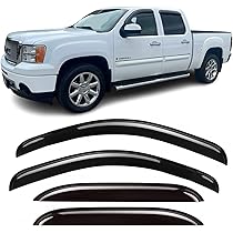 AVS In-Channel Rain Guards For 1999-2007 Chevy Silverado / GMC Sierra Standard Cab - Smoke, 2-Piece Set